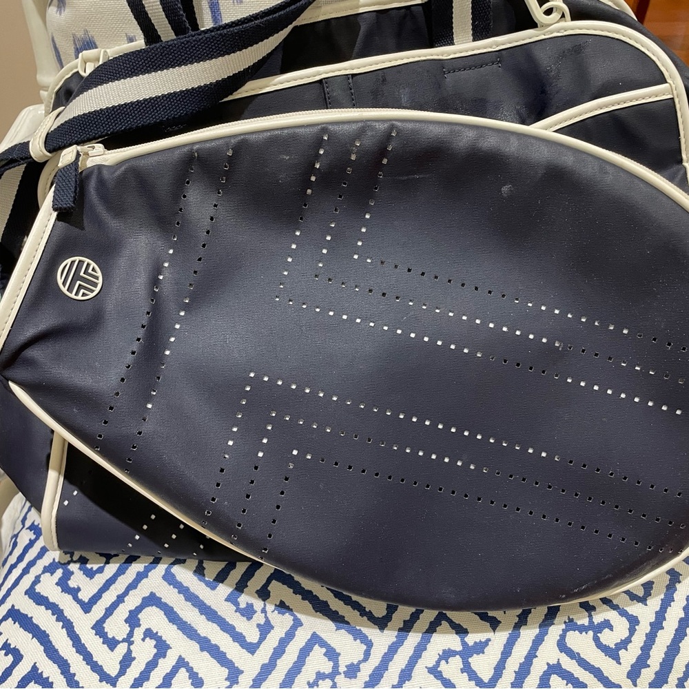 Tory Burch Navy Tennis Bag